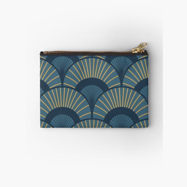 Item preview, Blue, Teal and Gold Art Deco designed and sold by KatsCanvas.