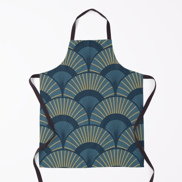 Item preview, Blue, Teal and Gold Art Deco designed and sold by KatsCanvas.