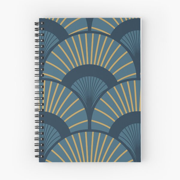 Item preview, Blue, Teal and Gold Art Deco designed and sold by KatsCanvas.