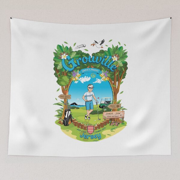 Item preview, Golfers Paradise - Grouville Jersey designed and sold by Island-Life.