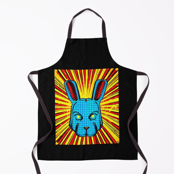 Item preview, COMIC BOOK STYLE SCARY RABBIT HARE BUNNY distressed paint-style designed and sold by w1ckerman.