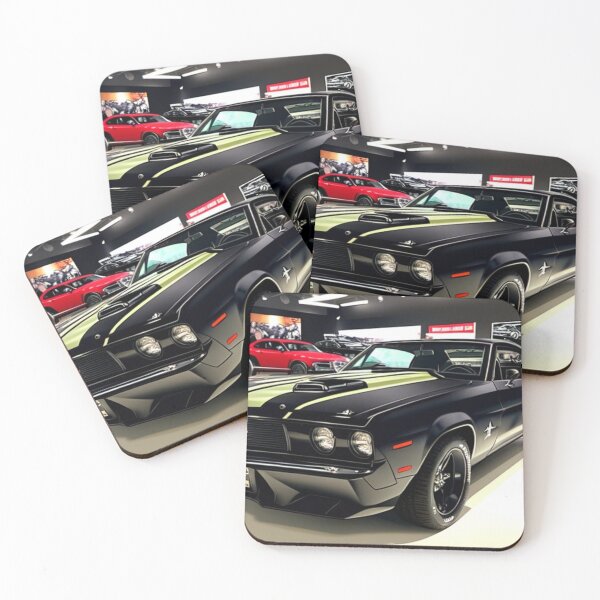 Item preview, Classic Black V8 American Muscle Car Racing Vintage designed and sold by Michael Voyler.