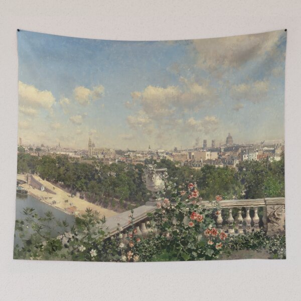 Item preview, View of Paris from the Trocadero - Martín Rico 1883 designed and sold by Onodera.