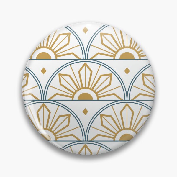 Item preview, Blue and Gold Art Deco | Transparent Background designed and sold by KatsCanvas.