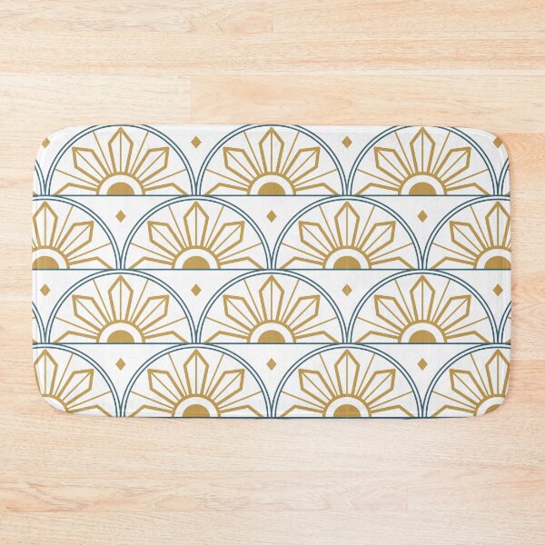 Item preview, Blue and Gold Art Deco | Transparent Background designed and sold by KatsCanvas.