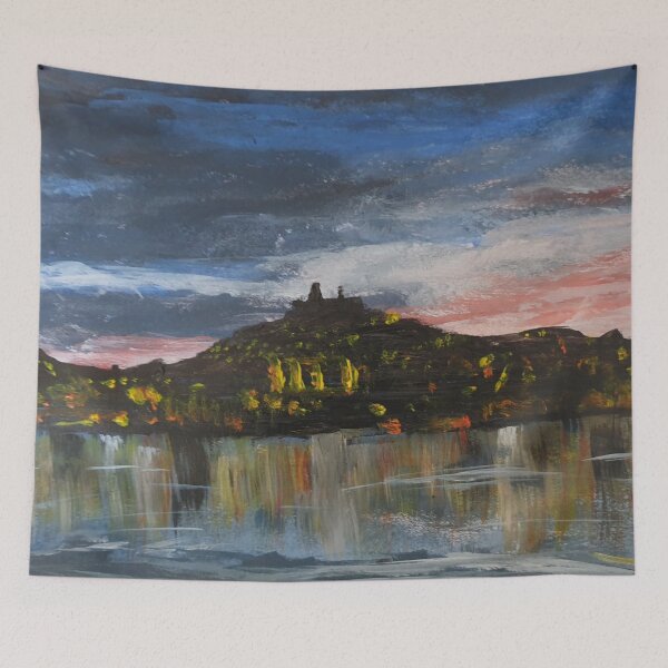 Item preview, Dundee at Dusk acrylic painting  designed and sold by WorldOfWendyArt.