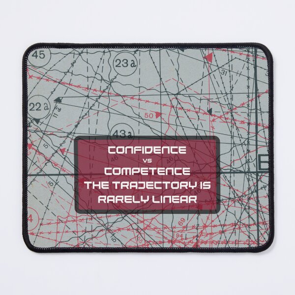 Item preview, confidence vs competence the trajectory is rarely linear designed and sold by ALesterDesign.