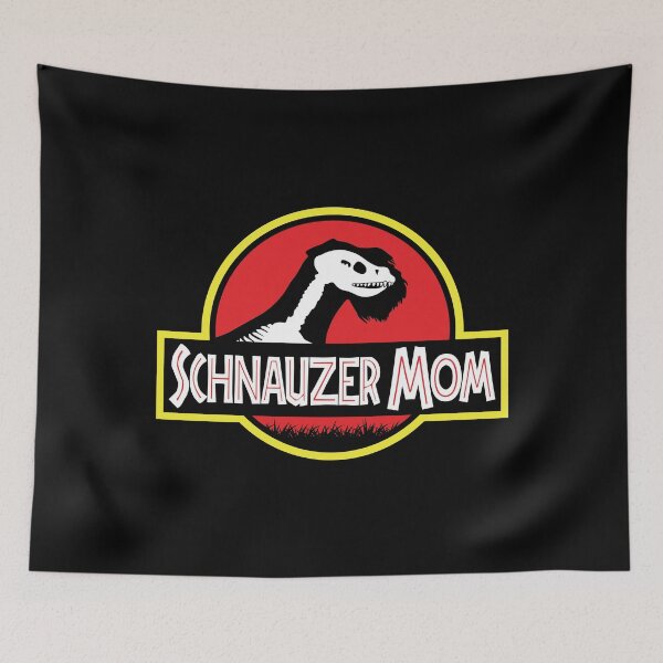 Item preview, (For Dark Background) Jurassic Miniature Schnauzer Mom designed and sold by More Cute Dogs.