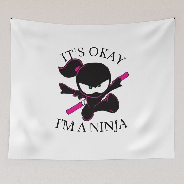 Item preview, IT'S OKAY,I'M A NINJA .KIDS CLOTHES. designed and sold by bloosoms.