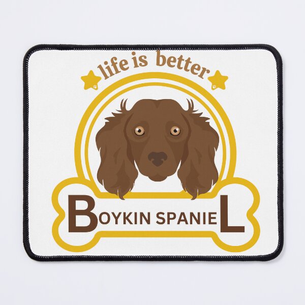 Item preview, life is better with a boykin spaniel grapphic art for dogs lovers designed and sold by selfesteeem.
