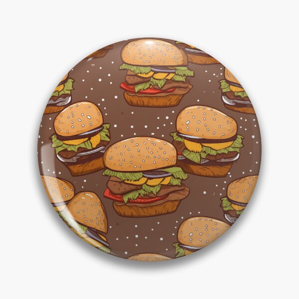 Item preview, Hamburger pattern, retro, brown designed and sold by 40667ers.