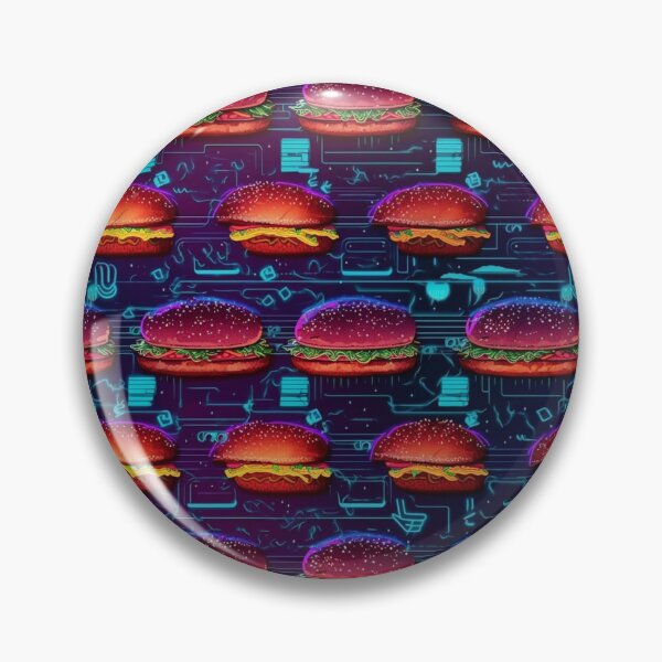 Item preview, Cyber punk style Hamburger Pattern Mosaic in future style designed and sold by 40667ers.