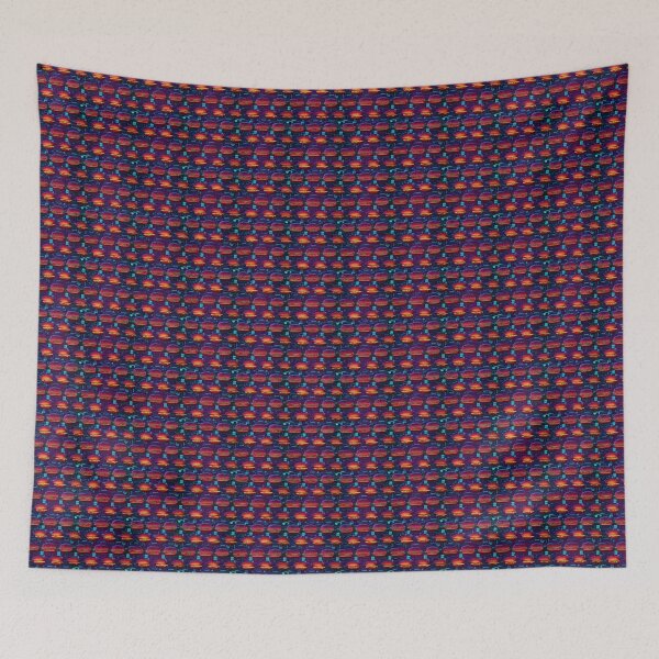 Item preview, Cyber punk style Hamburger Pattern Mosaic in future style designed and sold by 40667ers.