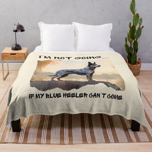 Item preview, Blue Heeler Watercolor I'm Not Going if My Dog Can't Come designed and sold by Print-A-Joke.