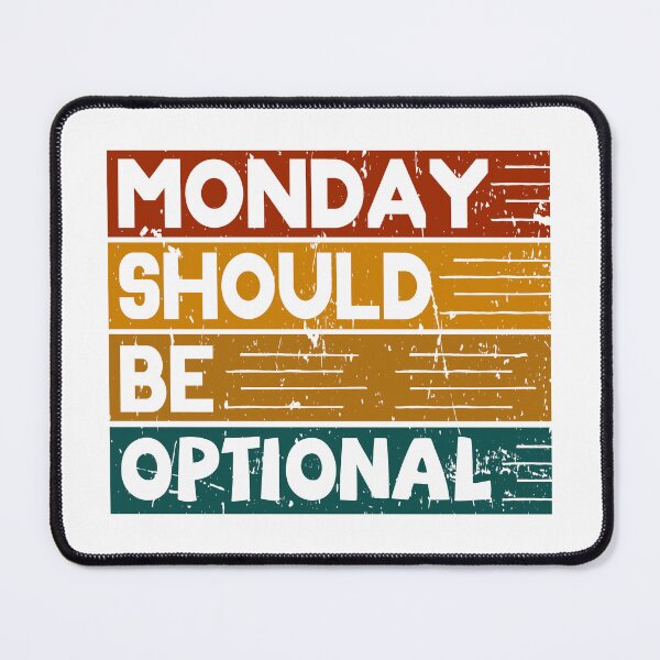 Item preview, Monday should be optional vintage designed and sold by Line2Rhyme.