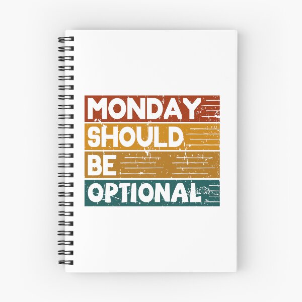 Item preview, Monday should be optional vintage designed and sold by Line2Rhyme.