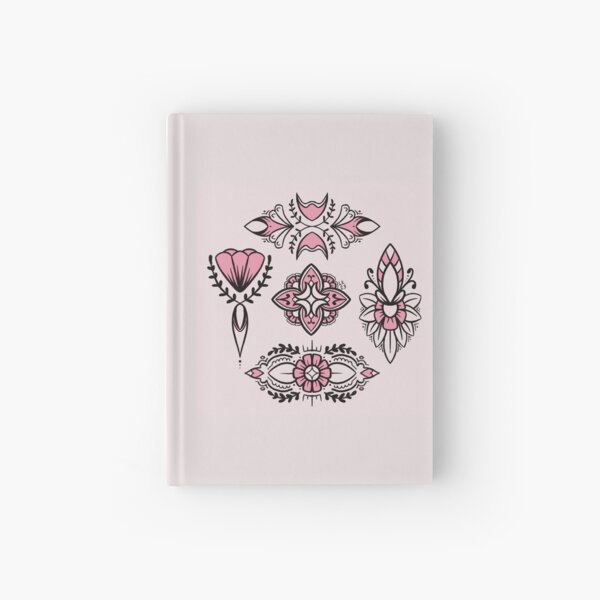 Floral Ornamental x Hardcover Journal