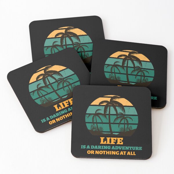 Item preview, life is a daring adventure or nothing at all palm tree sun vacation travel life designed and sold by STELATO.