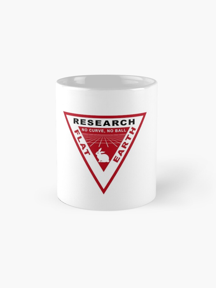 Vista alternativa de Taza RESEARCH FLAT EARTH PERSPECTIVE GRID PATCH