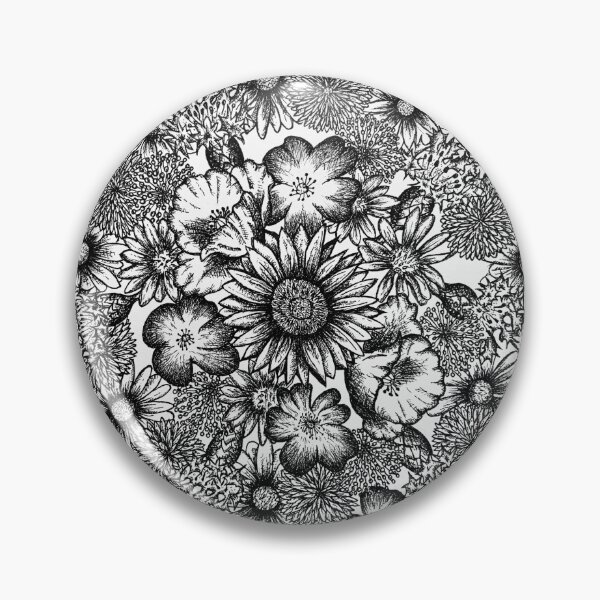 Item preview, Flower Power Pen Drawing designed and sold by Jaraart.