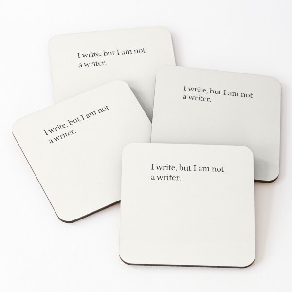Item preview, I write, but I am not a writer. designed and sold by DebbieDoesDogs.