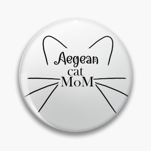 Item preview, Aegean Cat Mom - Cute Cat Ear and Whiskers Lineart Design designed and sold by EmeraldeaArt.