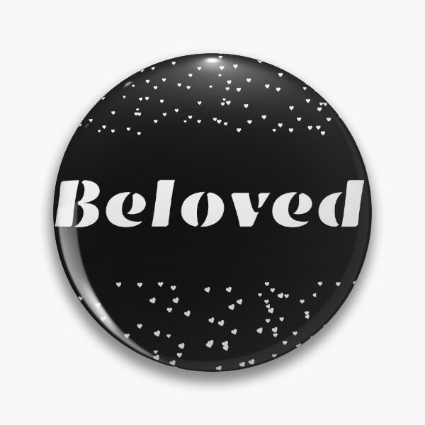 Item preview, Beloved. Simple one word design in black and white with small hearts. designed and sold by Msmlcobb.