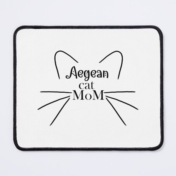 Item preview, Aegean Cat Mom - Cute Cat Ear and Whiskers Lineart Design designed and sold by EmeraldeaArt.
