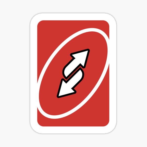 Red Uno Reverse Card PNG Picture