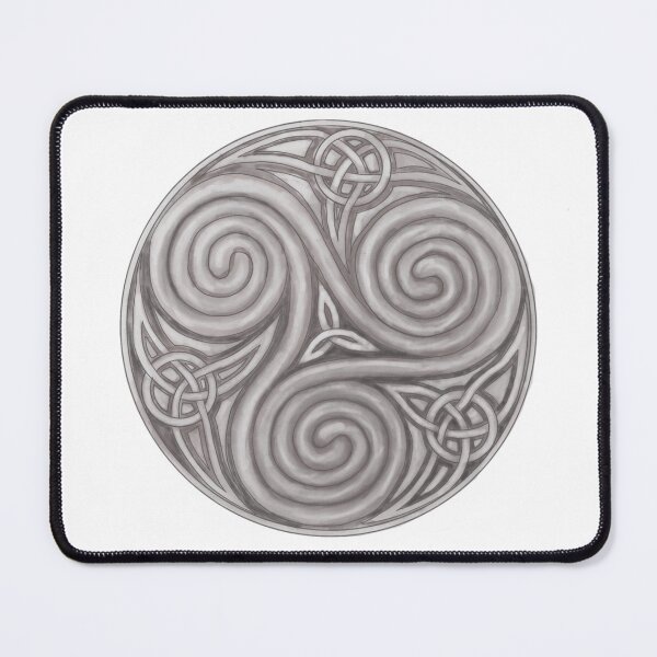 Item preview, Celtic triskellion shield black and white design 1 designed and sold by Donkjonk.