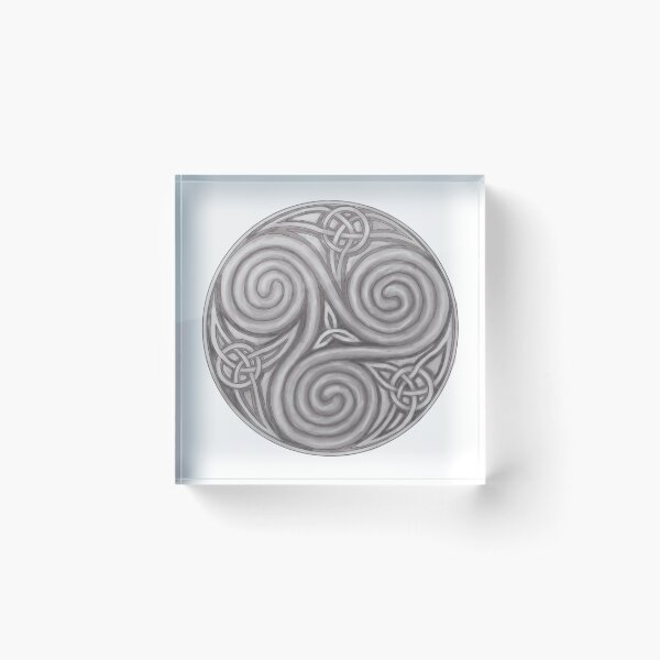 Item preview, Celtic triskellion shield black and white design 1 designed and sold by Donkjonk.