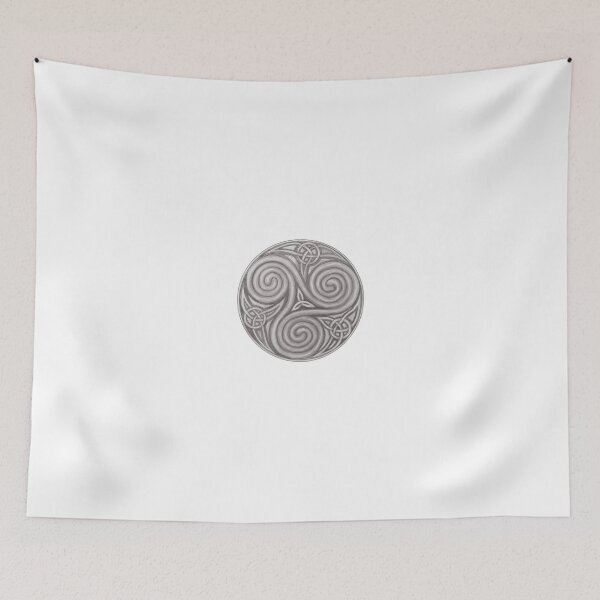 Item preview, Celtic triskellion shield black and white design 1 designed and sold by Donkjonk.