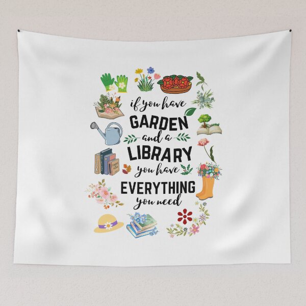Aperçu de l'œuvre Si vous avez un jardin et une bibliothèque, vous avez tout ce dont vous avez besoin créée et vendue par deepblueH.