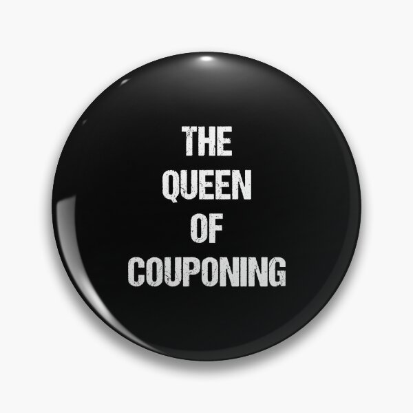 Item preview, The Queen of Couponing White Text Based Design designed and sold by CGSGraphics.