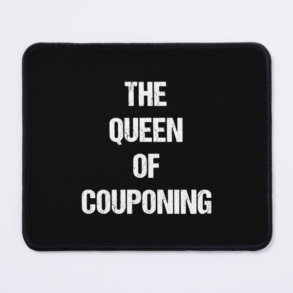 Item preview, The Queen of Couponing White Text Based Design designed and sold by CGSGraphics.