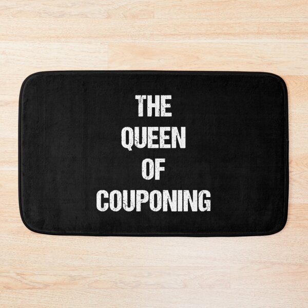 Item preview, The Queen of Couponing White Text Based Design designed and sold by CGSGraphics.
