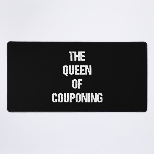 Item preview, The Queen of Couponing White Text Based Design designed and sold by CGSGraphics.