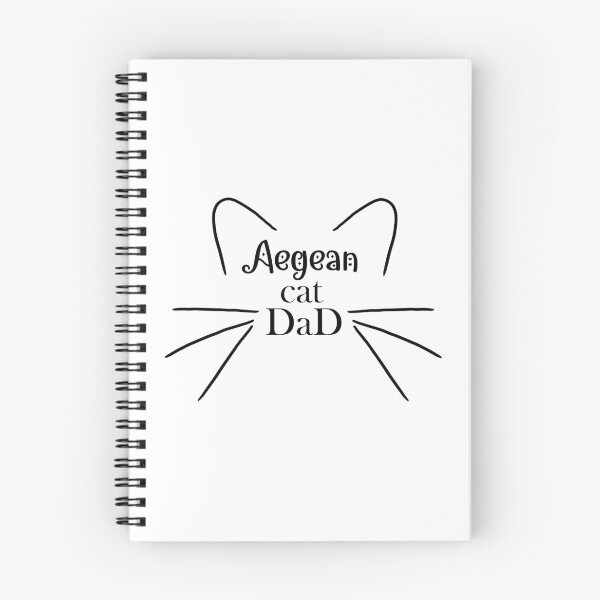 Item preview, Aegean Cat Dad - Cute Cat Ear and Whiskers Lineart Design designed and sold by EmeraldeaArt.