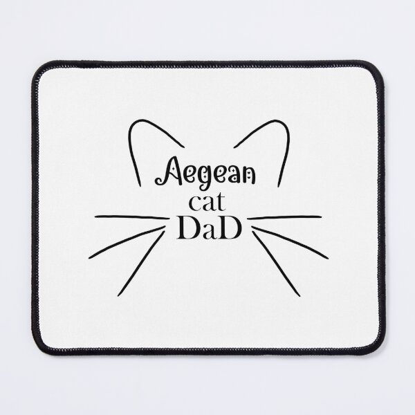 Item preview, Aegean Cat Dad - Cute Cat Ear and Whiskers Lineart Design designed and sold by EmeraldeaArt.