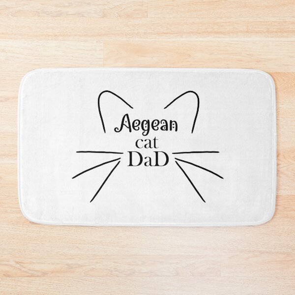 Item preview, Aegean Cat Dad - Cute Cat Ear and Whiskers Lineart Design designed and sold by EmeraldeaArt.