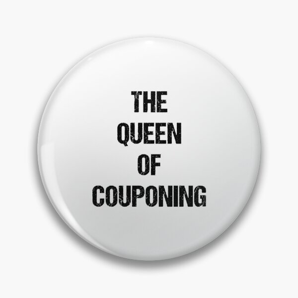 Item preview, The Queen of Couponing Black Text Based Design designed and sold by CGSGraphics.