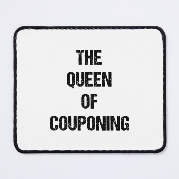 Item preview, The Queen of Couponing Black Text Based Design designed and sold by CGSGraphics.