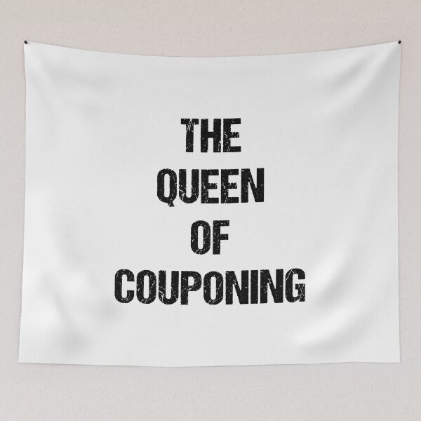 Item preview, The Queen of Couponing Black Text Based Design designed and sold by CGSGraphics.