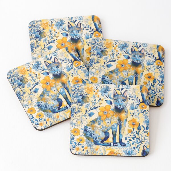 Item preview, Ukrainian Cats Cute Floral Vintage Ukraine Pattern designed and sold by SecretDicer.