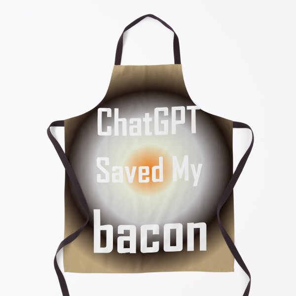 Item preview, AI and ChatGPT is my Hear for Light Gray bacon designed and sold by TechsQuickArt.