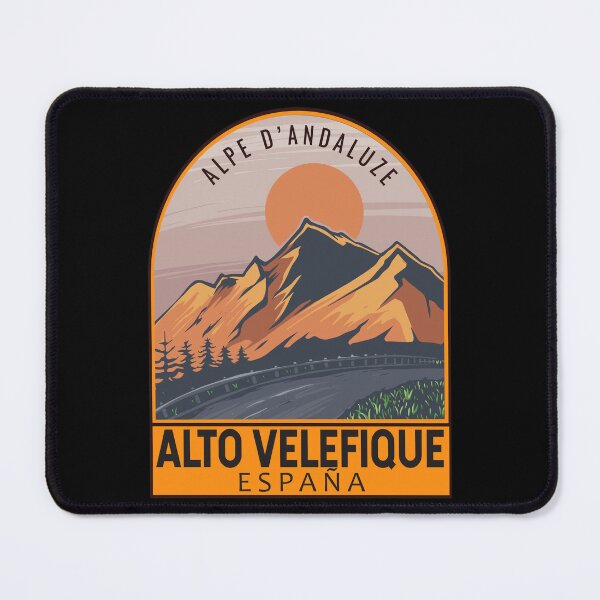 Item preview, Alto de Velefique Spain Retro Travel Emblem designed and sold by KrisSidDesigns.