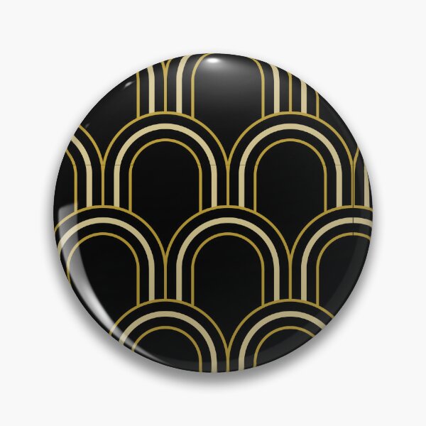 Item preview, Black and Gold Art Deco designed and sold by KatsCanvas.