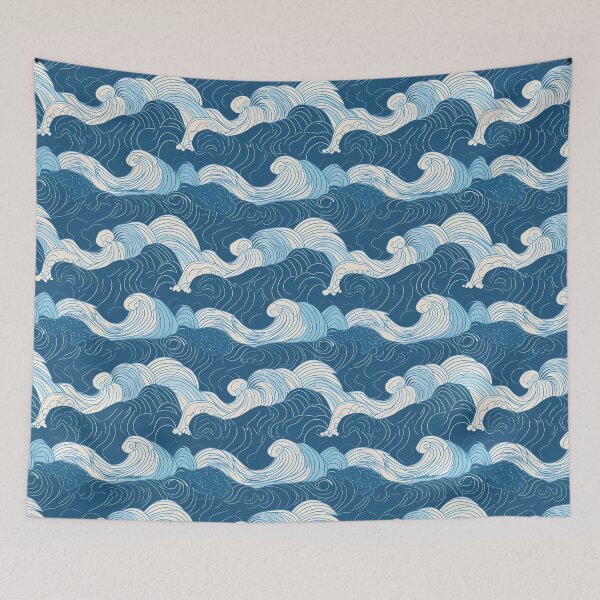 Item preview, Ocean Serenity: Soothing Wave Pattern Version 6 designed and sold by PM-Artistic.