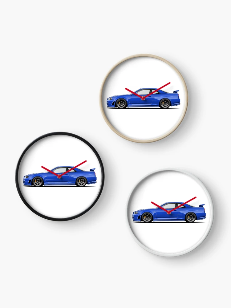 Thumbnail 3 of 4, Clock, GT-R R34 designed and sold by VinnyArtworks.