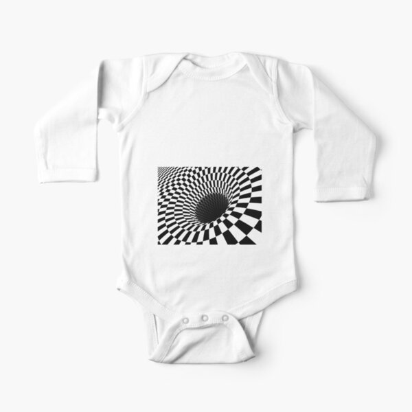 Optical Illusion, Visual Illusion,  Cognitive Illusions, #OpticalIllusion, #VisualIllusion,  #CognitiveIllusions, #Optical, #Illusion, #Visual, #Cognitive, #Illusions Long Sleeve Baby One-Piece